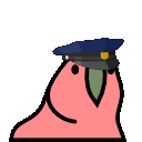 cop parrot emoji