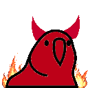 evil parrot emoji