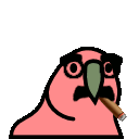 groucho parrot emoji