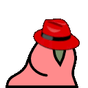 red hat parrot emoji