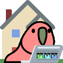 wfh parrot emoji