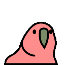 exceptionally fast parrot emoji