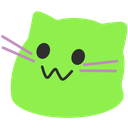 meow green emoji