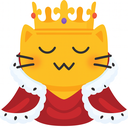 meow fancy queen emoji