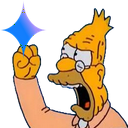 old man yells at gemini emoji