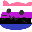 meow genderfluid emoji