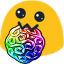 blob nom rainbowgem emoji