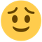 worry smile emoji