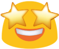 blob star struck emoji