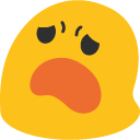 blob frowning big emoji