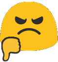 blob thumbs down emoji