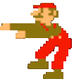 pixel mario point emoji