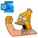 old man yells at outlook emoji